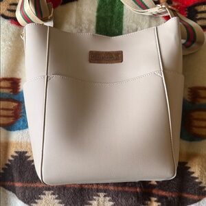 Montana West Beige Shoulder Bag